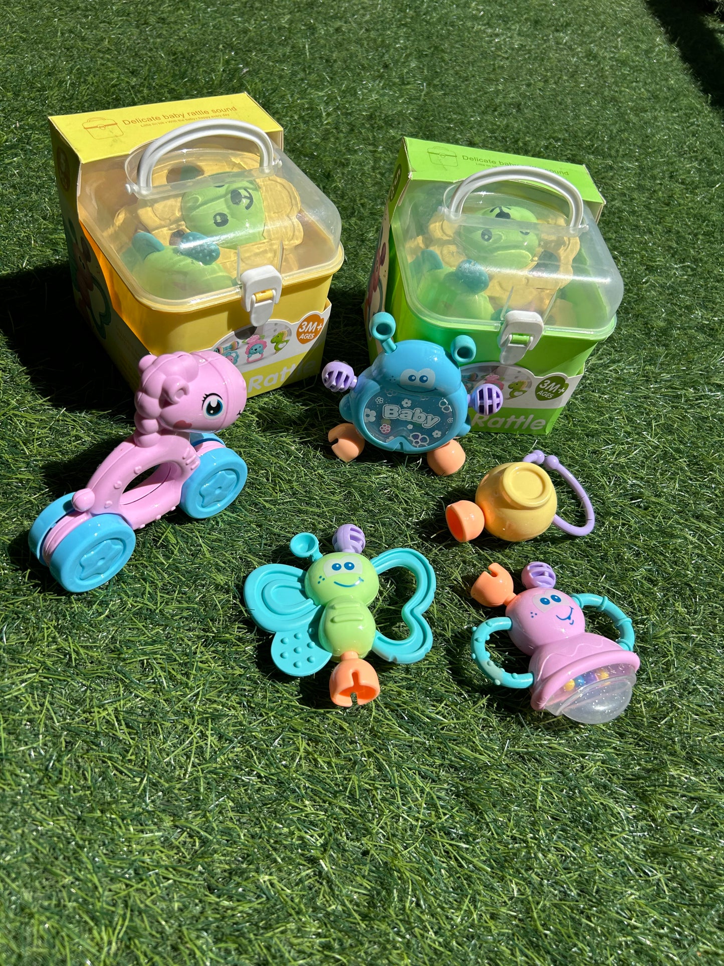 Baby rattles box