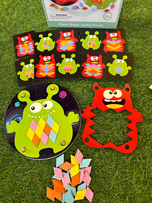 Planet shape sorting puzzle